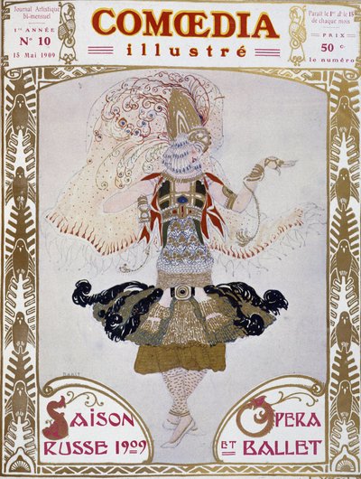 Danseuse des Ballets Russes par Bakst, couv. "Comoedia Illustré" - Leon Bakst