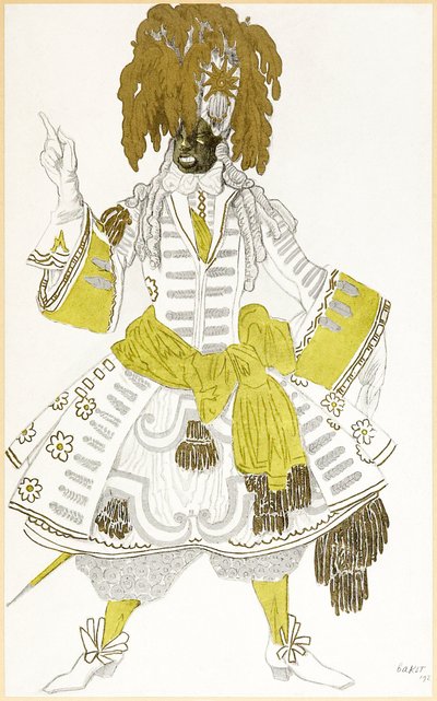 Costume de garde noir de « Les Dessins de Léon Bakst pour La Belle au bois dormant » - Leon Bakst