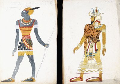 Conception de costume pour "Ammoun", représentant un danseur nubien - Leon Bakst