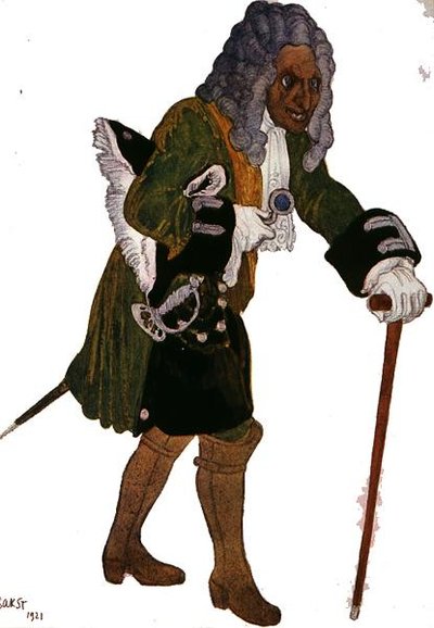 Conception de costume pour Galesson, le tuteur du prince, de La Belle au bois dormant - Leon Bakst