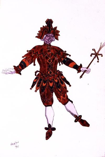 Conception de costume pour Mirliton, de La Belle au bois dormant - Leon Bakst