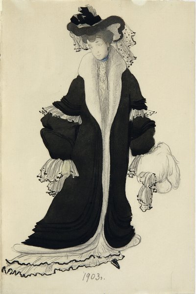 Conception de costume pour Mme L. Bakst - Leon Bakst
