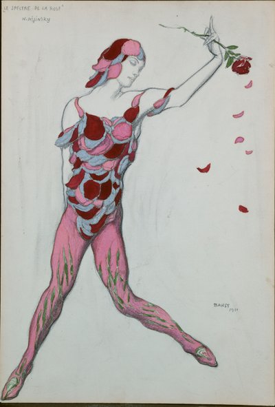 Costume pour Nijinsky de "Le Spectre de la Rose", 1911 - Leon Bakst