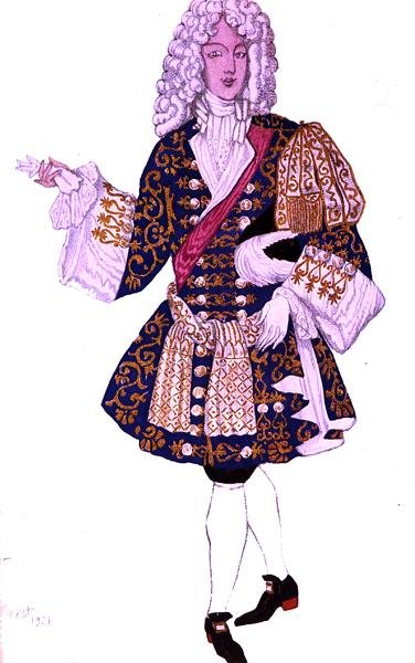 Costume pour Le Marié anglais, de La Belle au bois dormant - Leon Bakst