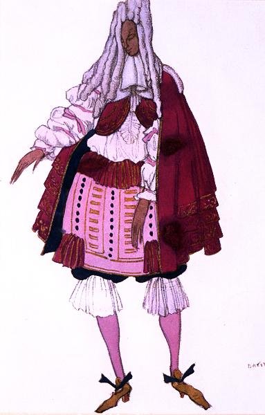 Costume pour un Courtisan au Baptême, de La Belle au bois dormant - Leon Bakst