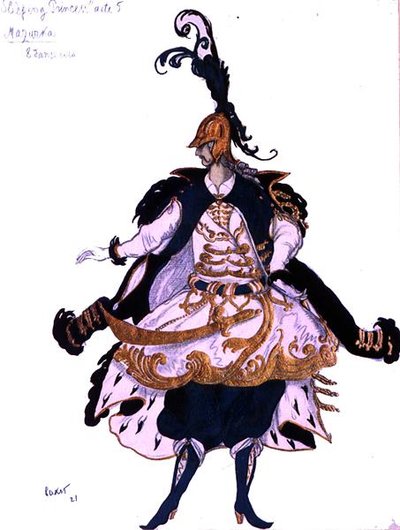 Costume pour une Mazurka (Gentleman), de La Belle au bois dormant - Leon Bakst