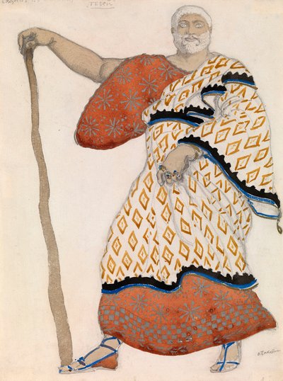 Costume pour le drame Œdipe à Colone de Sophocle - Leon Bakst