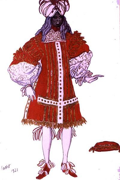 Costume pour un des Serviteurs du Prince, de La Belle au bois dormant - Leon Bakst