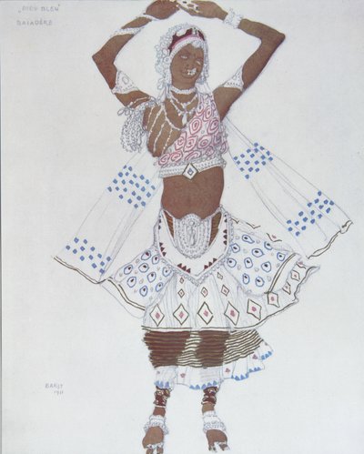 Costume pour le Ballet Le Dieu Bleu par R. Hahn, 1912 - Leon Bakst