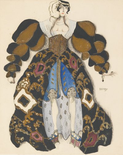 Costume pour le ballet La Légende de Joseph par R. Strauss - Leon Bakst