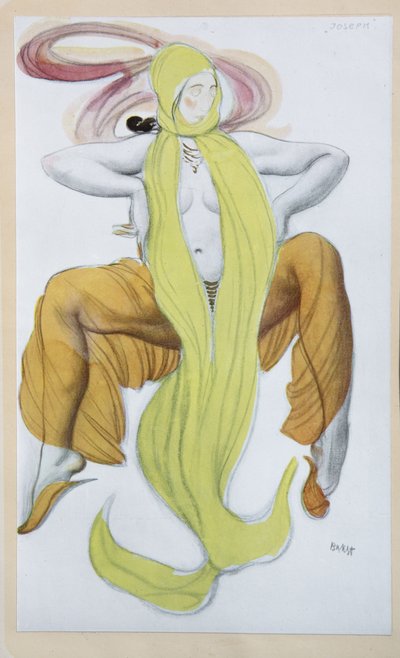 Costume pour le ballet La Légende de Joseph de R. Strauss - Leon Bakst