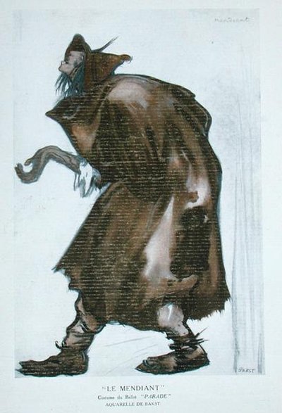 Costume pour le mendiant, pour 