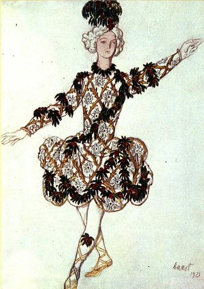 Costume pour le page de la Fée Cerise, tiré de La Belle au bois dormant - Leon Bakst