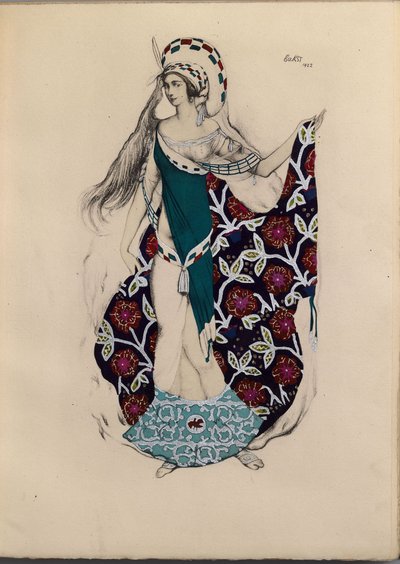 Costume pour le ballet Artémis troublée par Paul Paray, 1922 - Leon Bakst