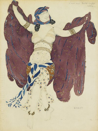 Costume pour le ballet Cléopâtre par A. Arensky - Leon Bakst