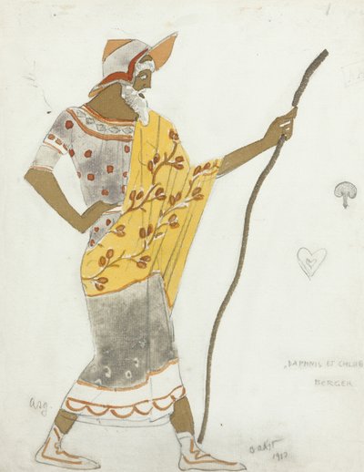 Costume pour le ballet Daphnis et Chloé de M. Ravel, 1912 - Leon Bakst