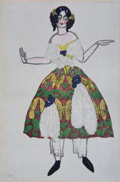 Costume pour le ballet La Boutique fantasque de G. Rossini - Leon Bakst
