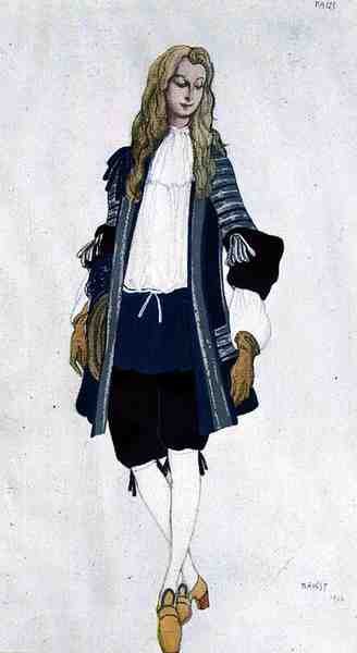 Costume pour la Page Bleue, d