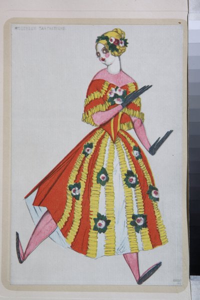 Costume pour le ballet "La Boutique Fantasque" dirigé par Gioachino Rossini - Leon Bakst