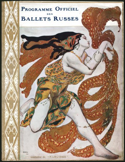 Costume de Bacchante, pour une représentation des Ballets Russes en 1911 (illustration) - Leon Bakst