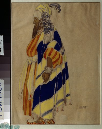 Dessin de costume pour le ballet Islamey - Leon Bakst