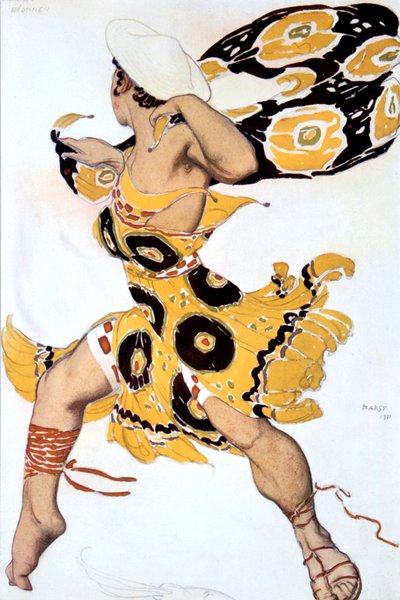 Éphèbe, costume pour une production des Ballets Russes de Tcherepnin Narcisse, 1911 - Leon Bakst
