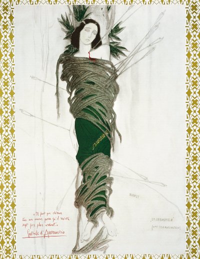 Scène pour le Martyre de Saint Sébastien de Claude Debussy, Note autographique de G. D