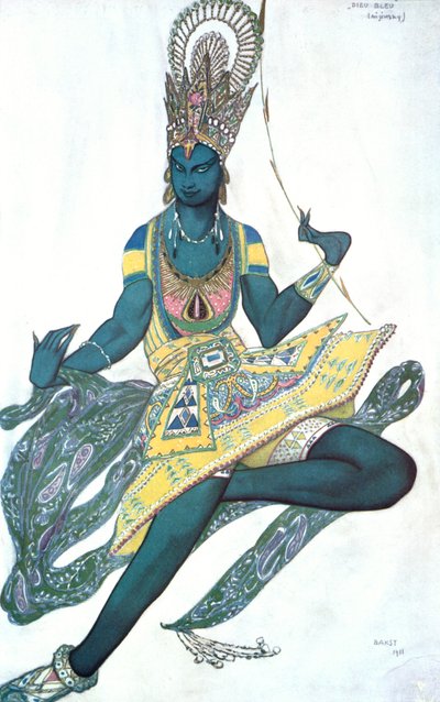 Le Dieu Bleu, costume de ballet, 1911 - Leon Bakst