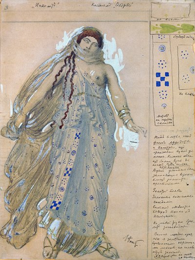 Phèdre. Costume pour le drame Hippolyte d