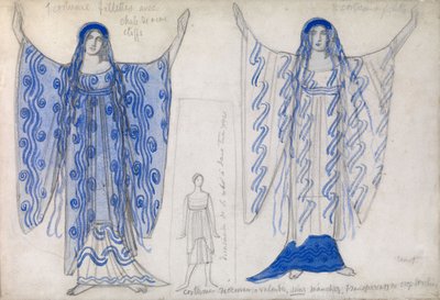 Phèdre. Costume pour le drame Phèdre de Jean Racine, vers 1923 - Leon Bakst