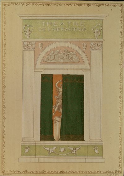 Couverture de programme pour le ballet contemporain, 1902 - Leon Bakst