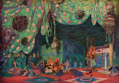 Décor pour Shéhérazade, 1910 - Leon Bakst