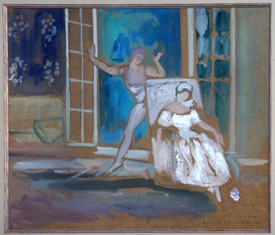 Vaslav Nijinski (1889-1950) et Tamara Karsavina (1885-1978) dans le ballet "Le spectre de la rose" - Leon Bakst