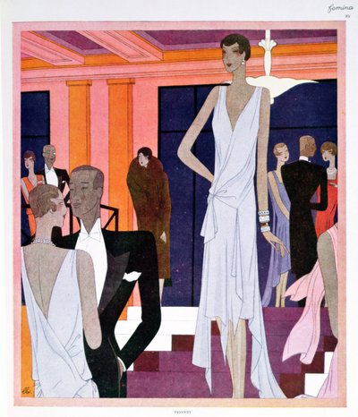 Le Miramar à Cannes, planche de mode de 