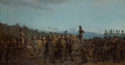 Départ des condamnés du Kremlin Bicêtre - Leon Charles Adrien Bailly