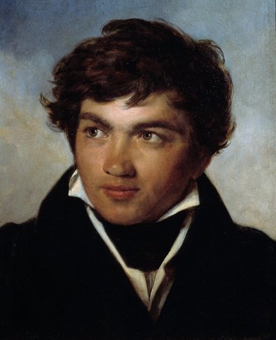 Portrait du peintre Achille Michallon (1796-1822). Peinture de Léon Cogniet (1794-1880) XIXe siècle. Orléans, Musée des Beaux-Arts - Léon Cogniet