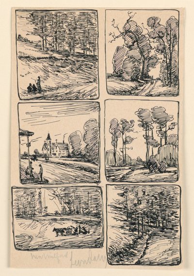 Six études de paysage, New Milford - Leon Dabo