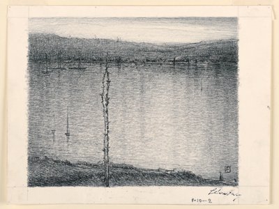 Vue à Travers une Rivière - Leon Dabo