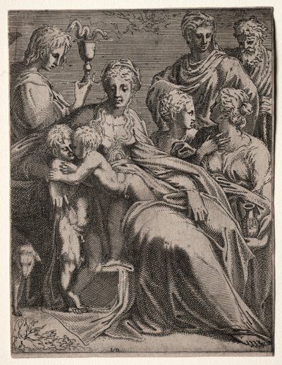 Conversation sacrée, 1540s - Leon Davent