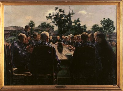 Le repas funéraire - Leon Henri Marie Frederic