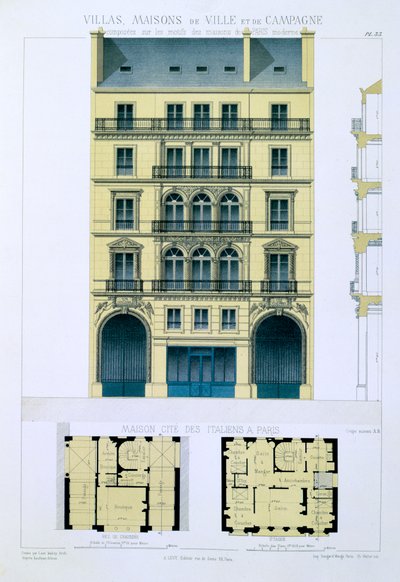 Maison de ville des Italiens à Paris, de 
