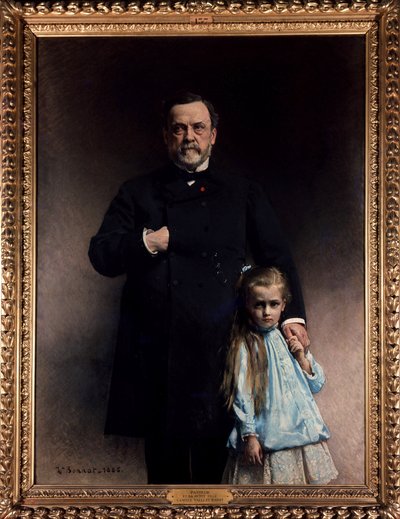 Louis Pasteur et sa petite-fille, Camille Vallery Radot - par Bonnat - Leon Joseph Florentin Bonnat