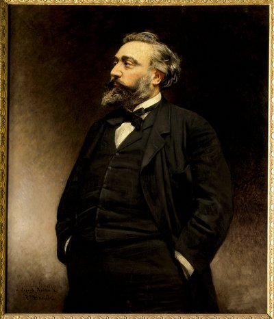 Portrait de Léon Gambetta (1838-1882) homme politique français - Leon Joseph Florentin Bonnat