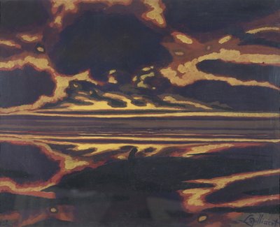 Paysage marin avec coucher de soleil - Leon Spilliaert