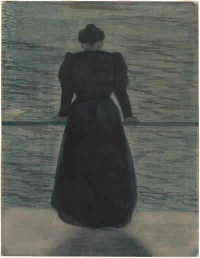 Femme au bord de la mer - Leon Spilliaert