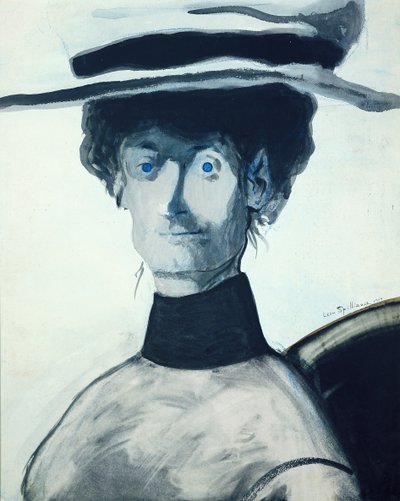 Femme au chapeau rose - Leon Spilliaert