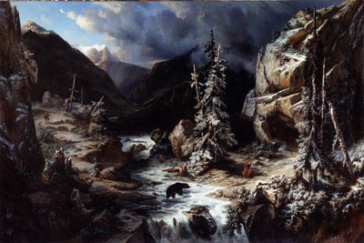 Vue prise sur le chemin de la Maladetta - Leonard Alexis Dalige de Fontenay