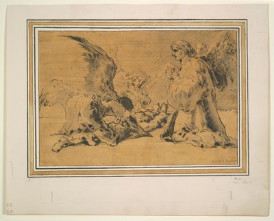 Abel Mort Pleuré par des Anges - Leonard Bramer