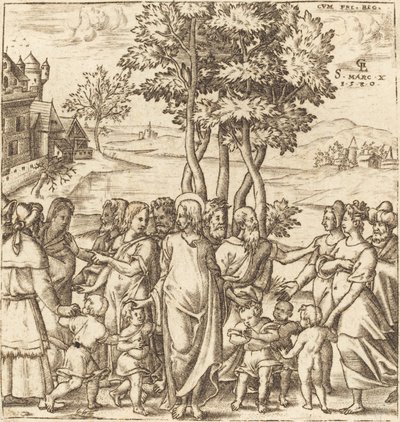 Le Christ bénit les enfants - Leonard Gaultier