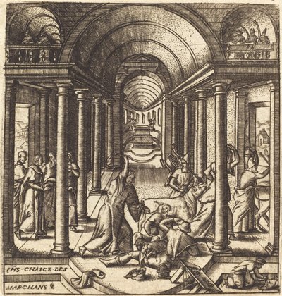 Le Christ chasse les changeurs du temple - Leonard Gaultier